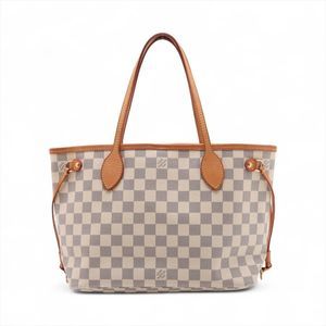 NEW Louis Vuitton Neverfull PM White Canvas Tote
